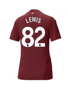 Manchester City Rico Lewis #82 Ausweichtrikot für Frauen 2024-25 Kurzarm